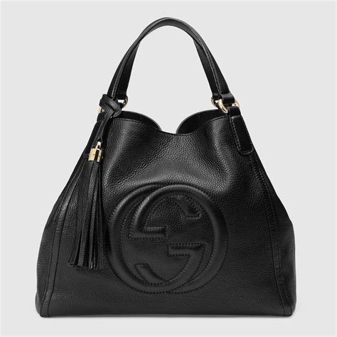 sac soho gucci cabas|gucci leather shoulder bag.